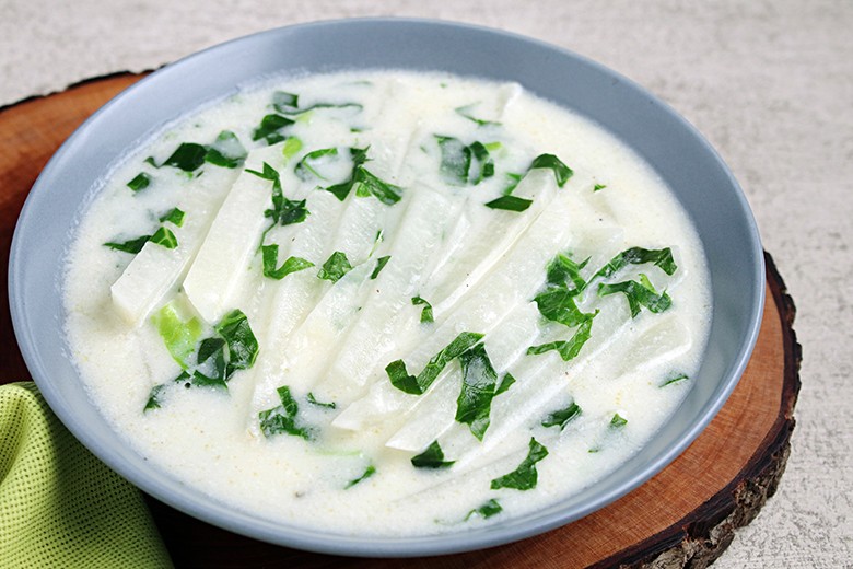 Cremiges Kohlrabigemüse