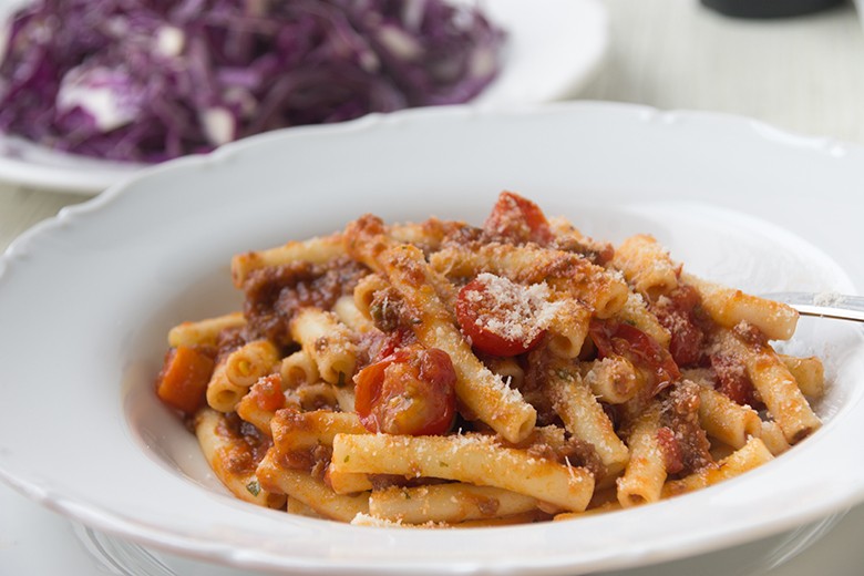 Nudel-Tomaten-Pfanne