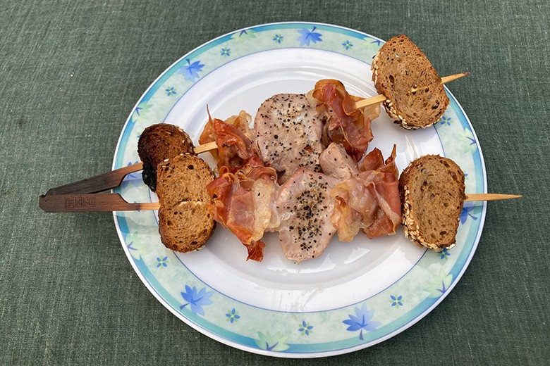Schweinefilets am Spieß