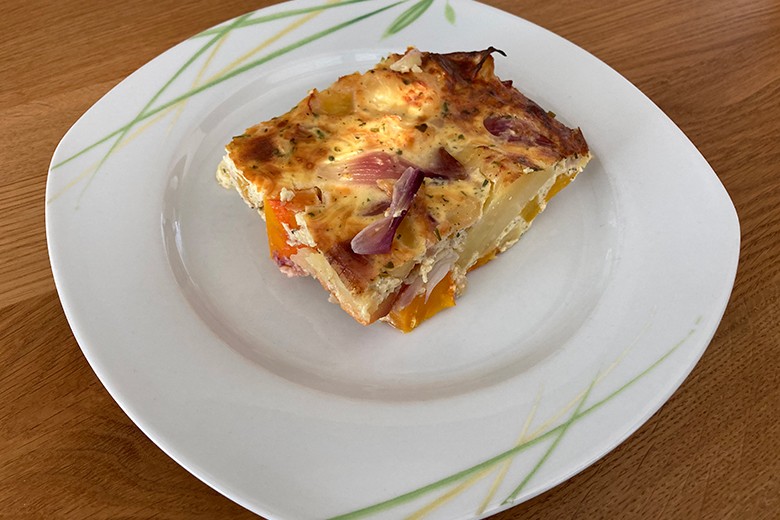 Kürbisauflauf mit Kartoffeln