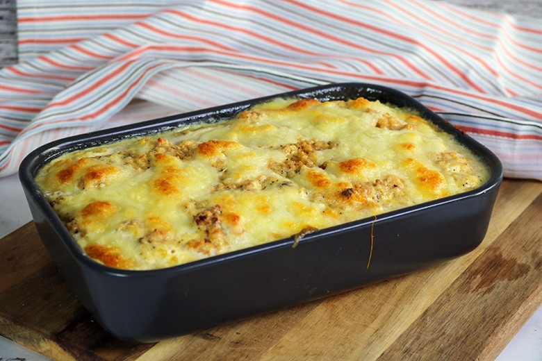 Kürbisauflauf mit Hackfleisch
