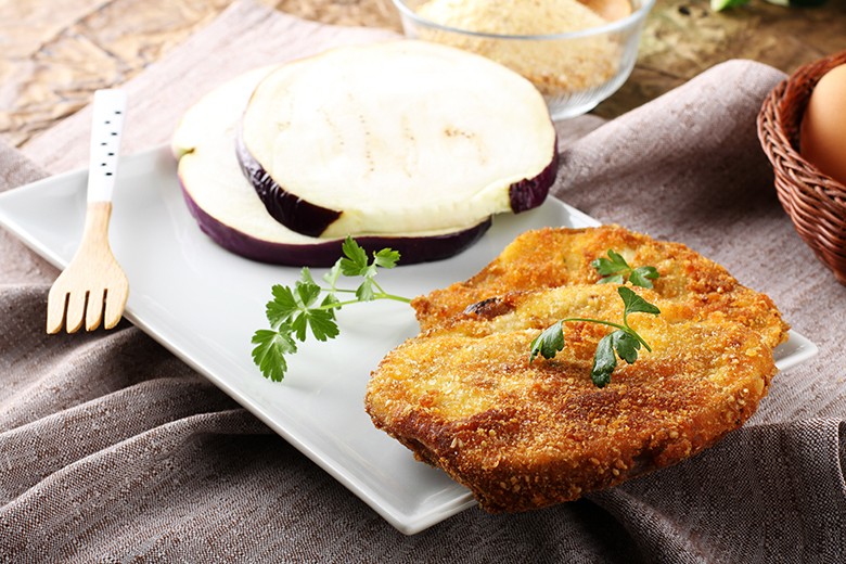 Auberginenschnitzel