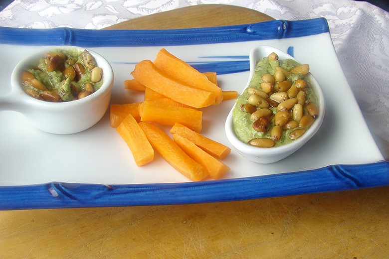 Kräuter-Pesto mit Ricotta
