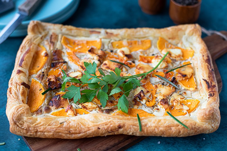 Blätterteig-Kürbis-Quiche