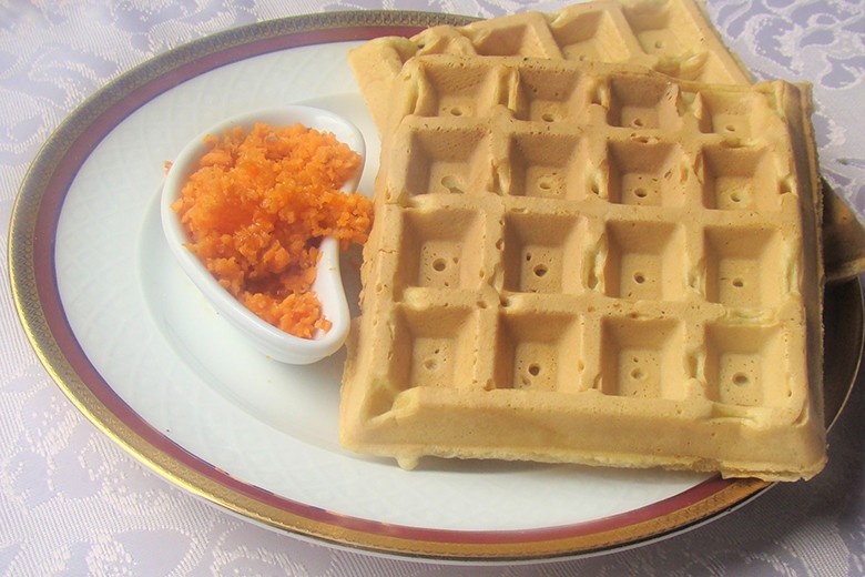 Einfache Kürbiswaffeln