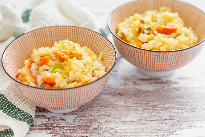 Kürbisrisotto mit Kokosmilch