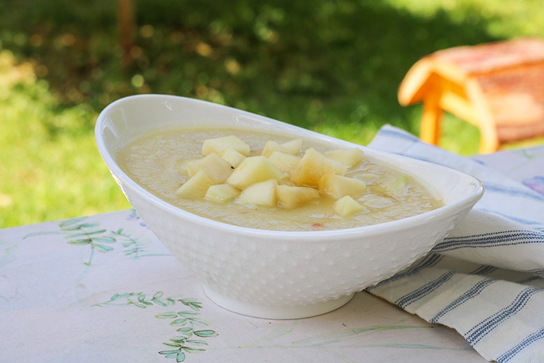 Melonensuppe mit Joghurt