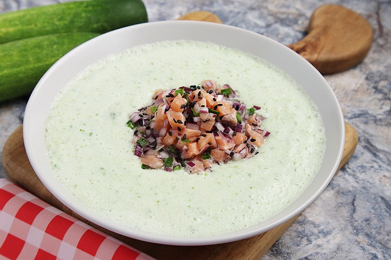Geeiste Gurkensuppe