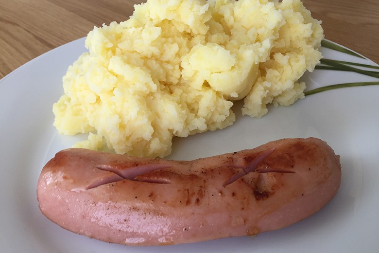 Gebratene Augsburger
