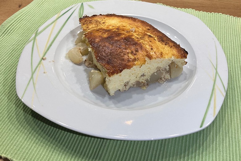Quarkauflauf mit Birnen