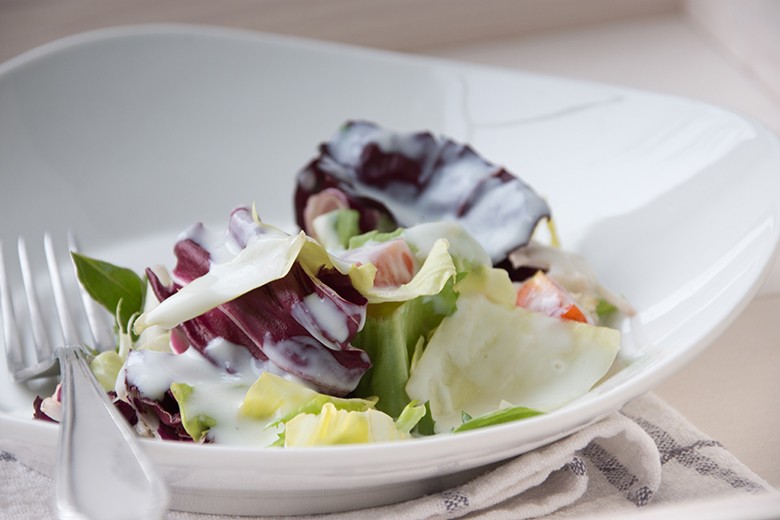 Kokosmusdressing mit Orange