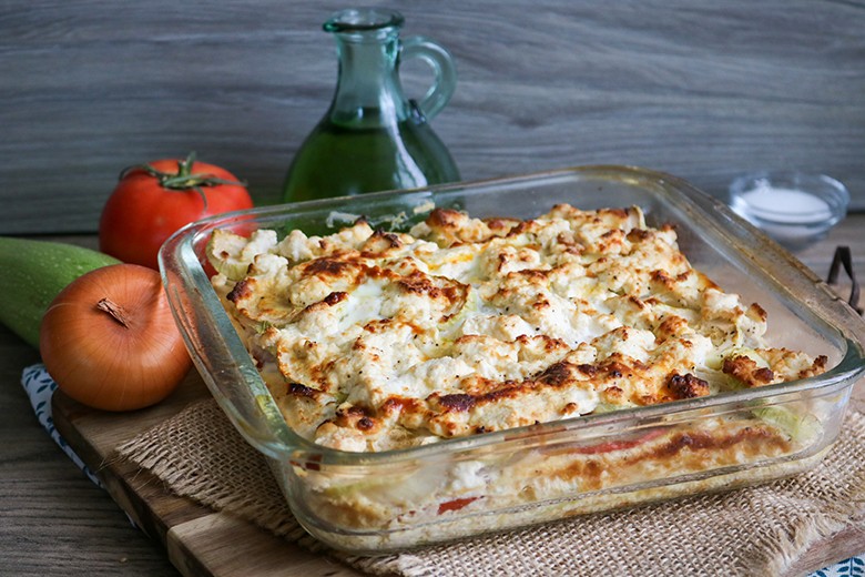 Feta-Zucchini-Auflauf