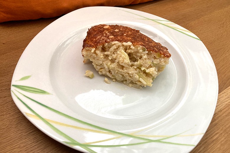Zucchini-Reis-Auflauf