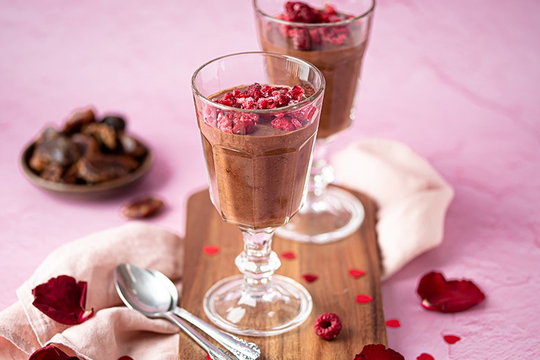 Zuckerfreie Mousse au Chocolat
