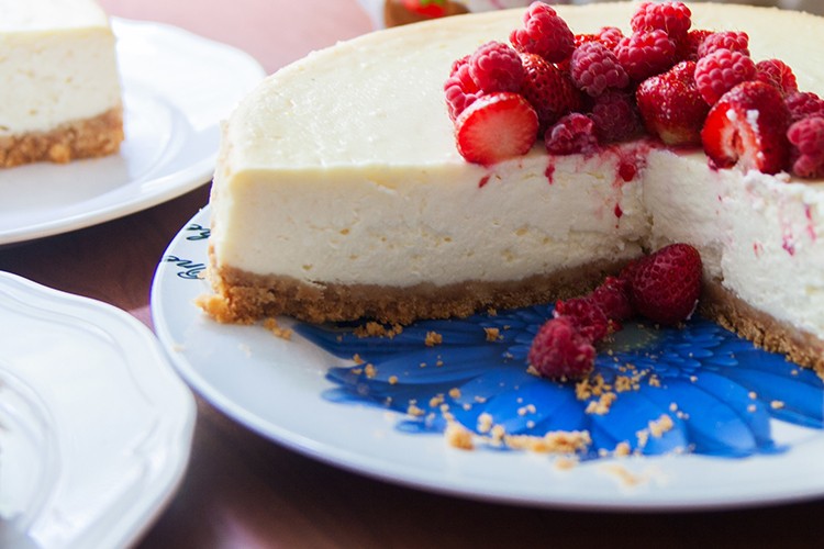 Käsekuchen mit Mürbteig