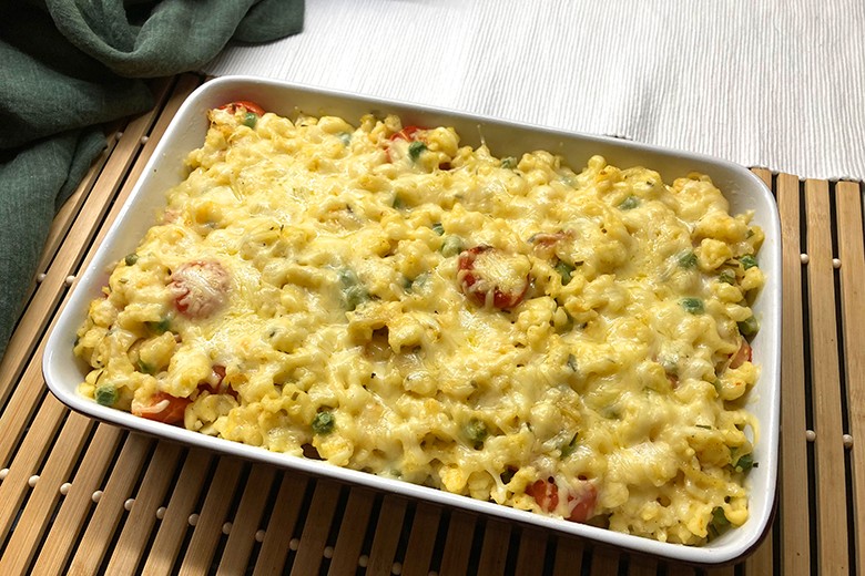 Vegetarischer Spätzleauflauf