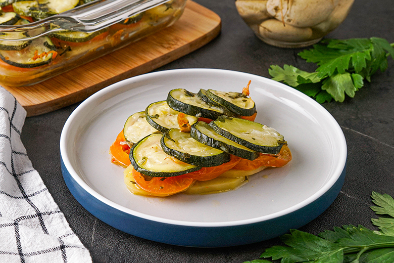 Kartoffelauflauf mit Zucchini