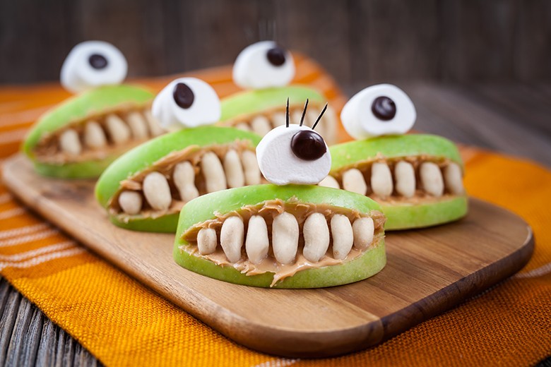 Einäugige Apfelmonster
