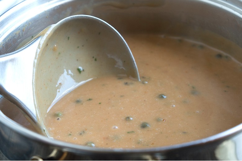 Pfeffersauce mit Hühnerleber