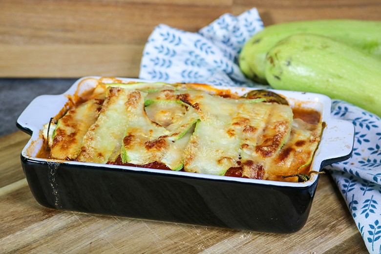 Zucchini-Spinat-Lasagne