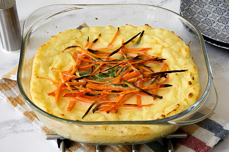 Kartoffelauflauf gespritzt
