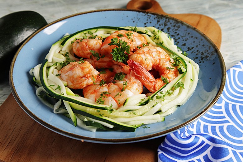 Scampi mit Zucchini
