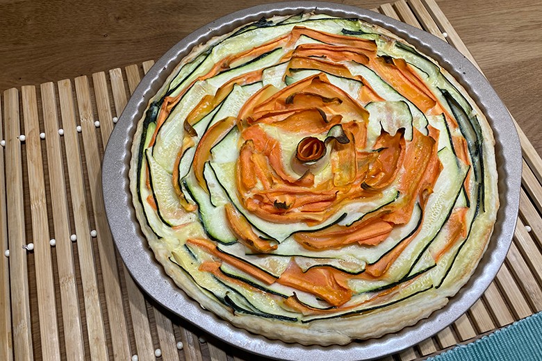 Zucchini-Karotten Quiche
