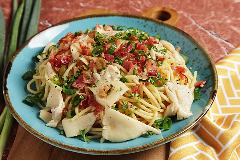 Spaghetti mit Austernpilzen