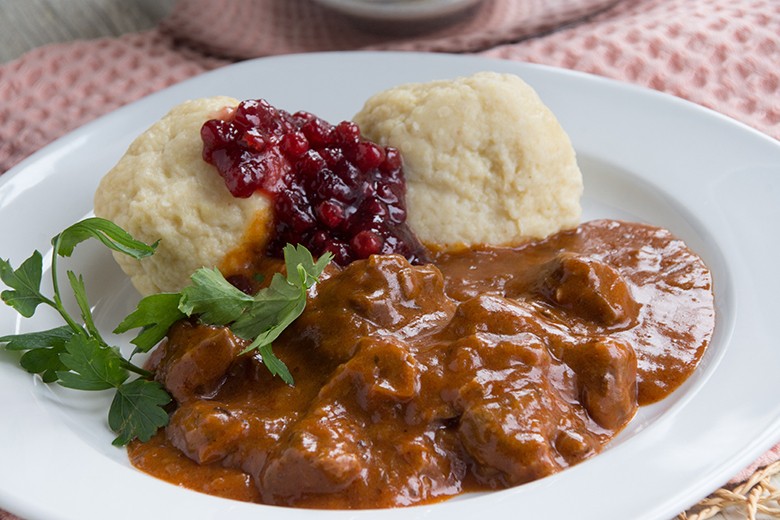 Klassisches Wildschweingulasch