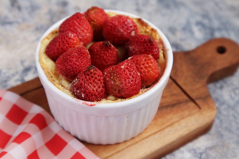 Omas überbackene Erdbeeren