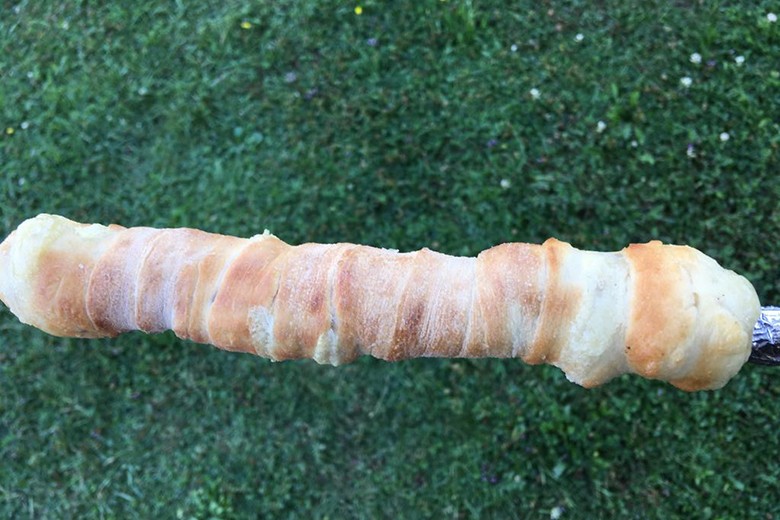 Knüppelkuchen mit Backpulver