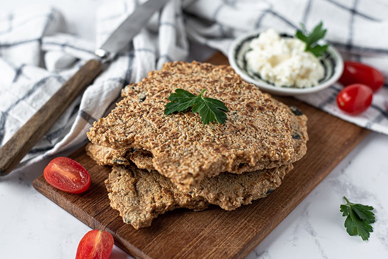 Haferflocken-Pfannenbrot