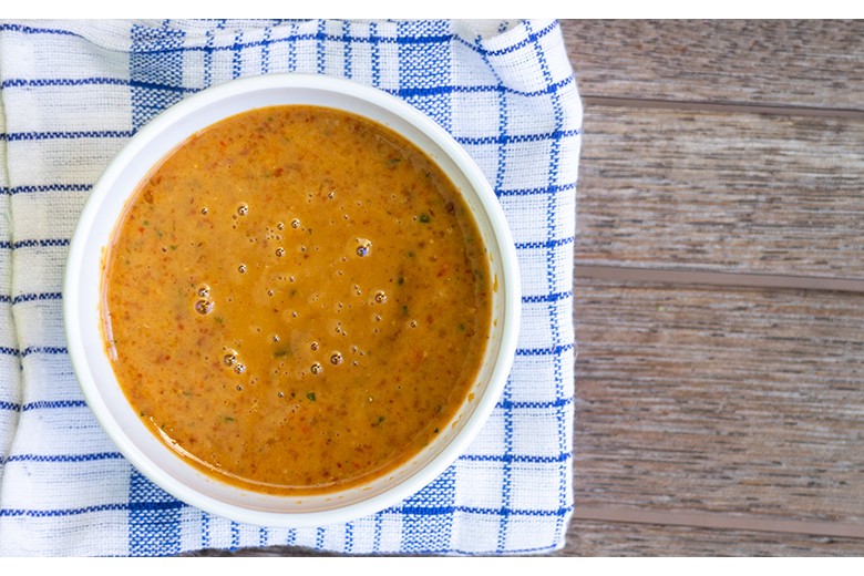 Selbstgemachte Satè-Sauce