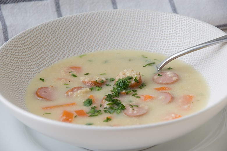 Hirsesuppe mit Karotten
