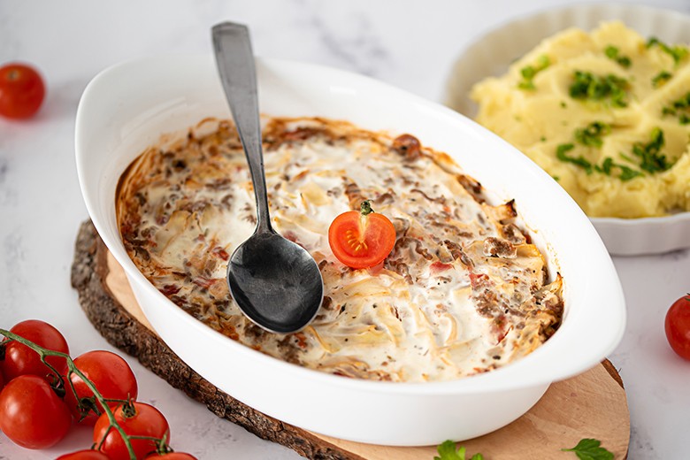 Spitzkohl-Hackfleisch-Auflauf