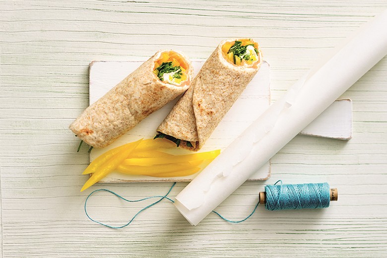 Wraps mit Räucherlachs