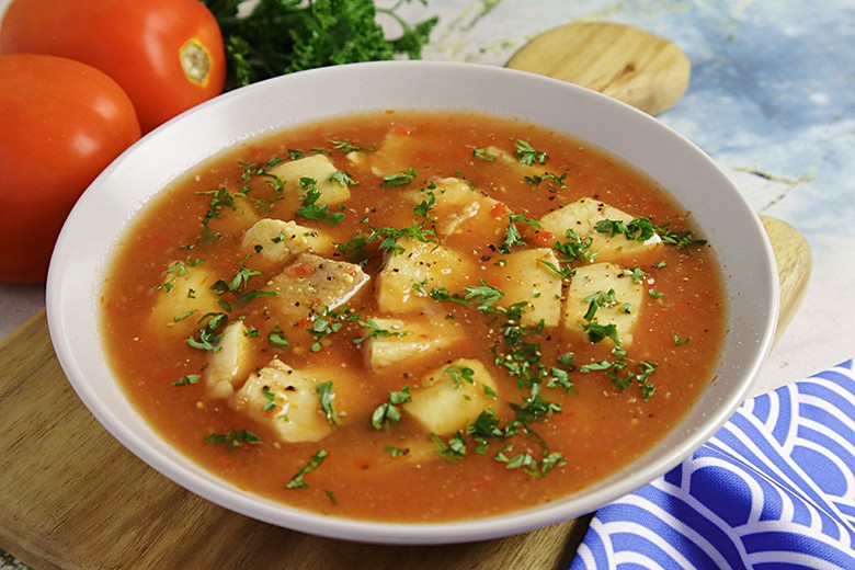 Tomaten-Fischsuppe