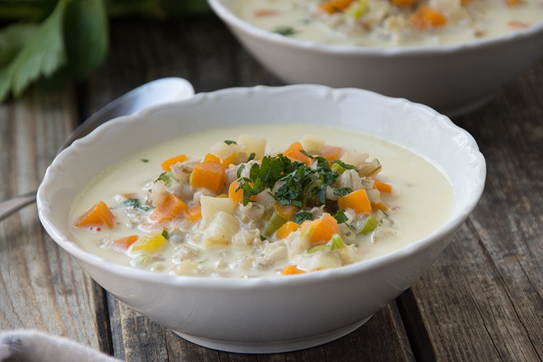 Perlgraupensuppe