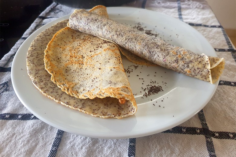 Mohnpfannkuchen - Mohnpalatschinken