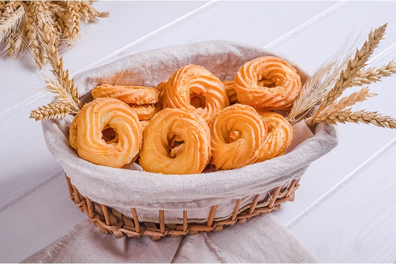 Butterkekse mit Marmelade