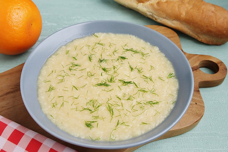 Fenchelcremesuppe mit Orangen