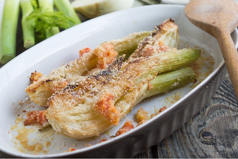 Fenchelauflauf mit Käsekruste