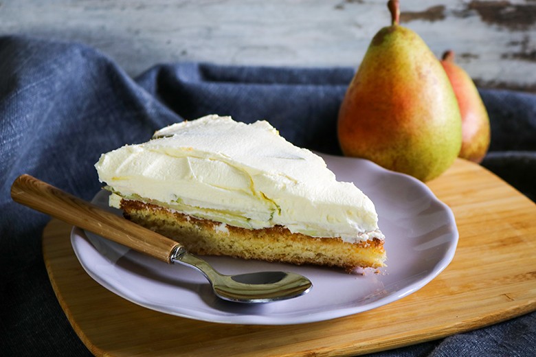 Birnen-Sekt-Torte