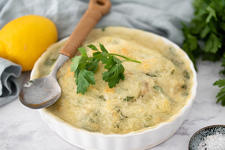Fenchelauflauf mit Schinken