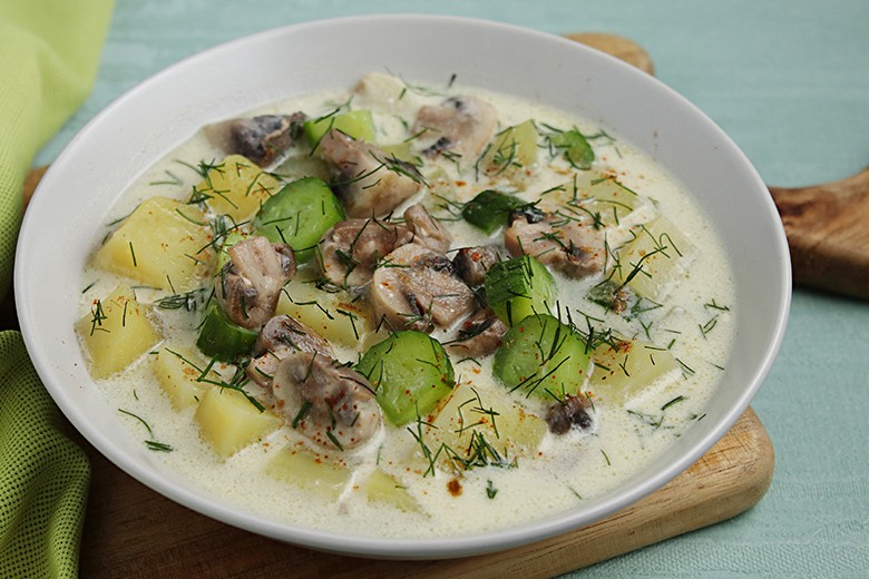 Vegetarischer Pilzeintopf