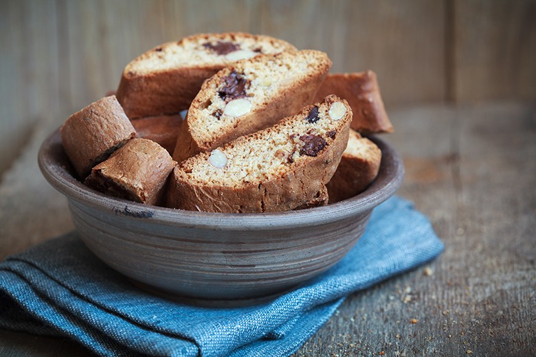 Cantuccini mit Schokolade