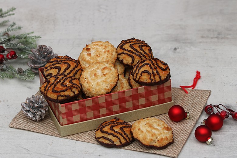 Weihnachtliche Kokosmakronen