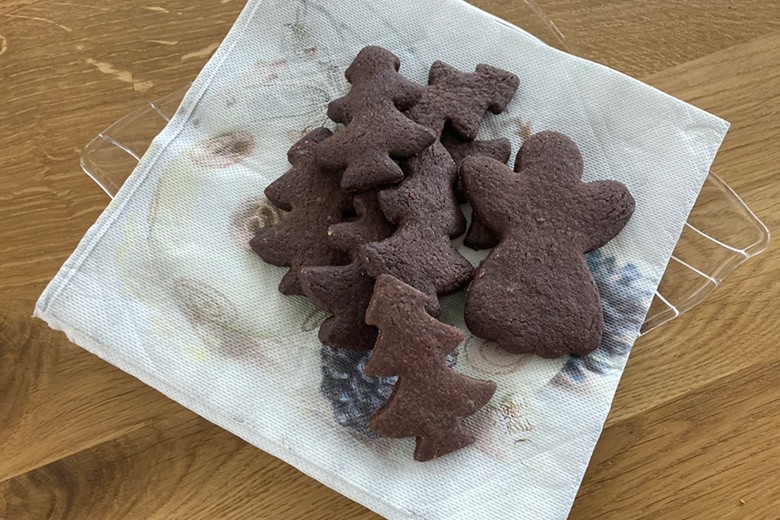 Einfache Schokoplätzchen
