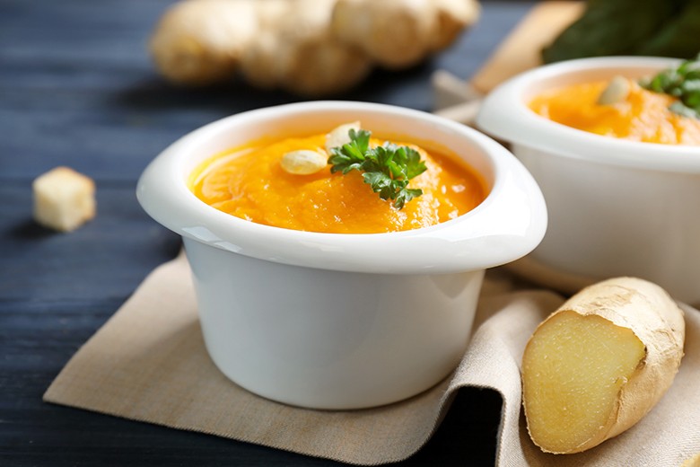 Kürbis-Ingwer-Suppe