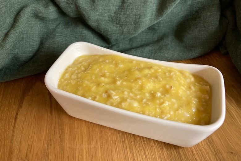 Hafer-Pfirsich-Babybrei